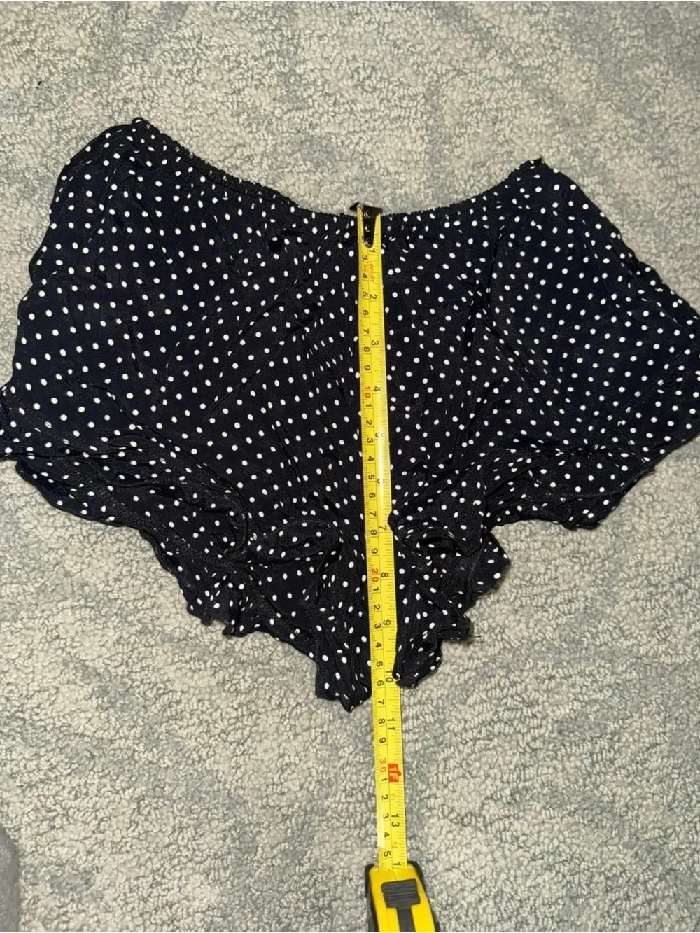 Brandy Melville Black with White Polka Dot Set